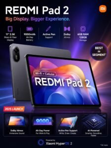 Redmi Pad 2 Wi-Fi 27.94 cm